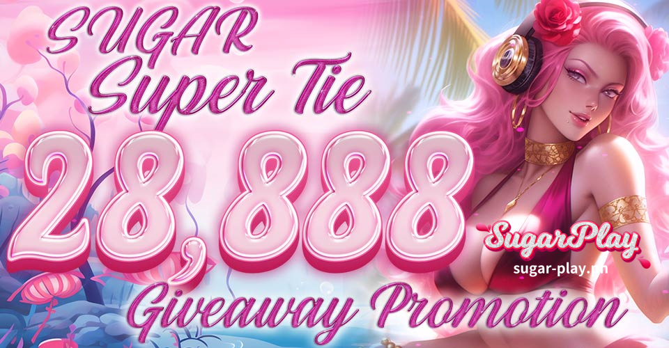 Join the excitement at Sugarplay Casino's Sugar Super Tie 28888 Giveaway Promotion. Win big prizes and enjoy thrilling casino games today!