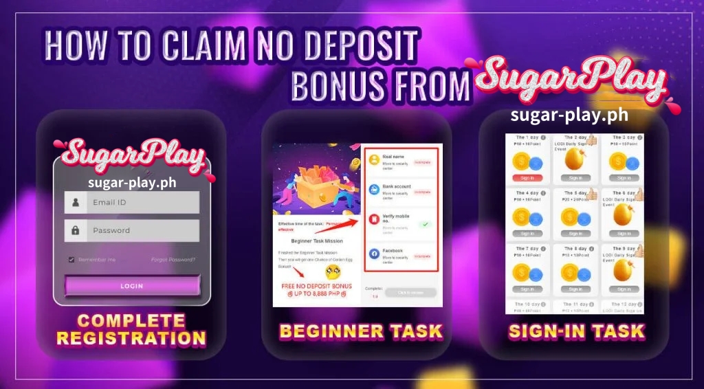 How to Claim Free Bonus No Deposit From SugarPlay