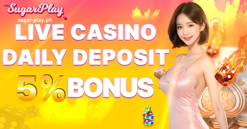 Live Casino Deposit Bonus Up To ₱3000 #SugarPlay #SugarPlay Casino ... - Head to the Promotions Page and apply for the Live Casino Daily Deposit 5% Bonus.