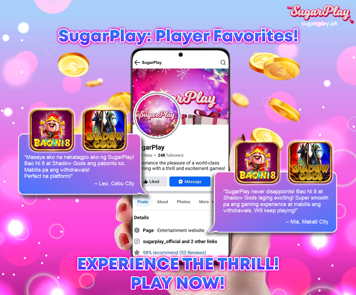 SugarPlay Slot, a top-rated online slot game in the Philippines, continues to enthrall its players with its vibrant themes and high payout rate of 96.5%.